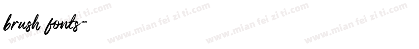 brush fonts字体转换